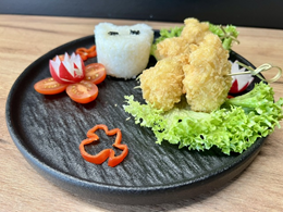 Łosoś w panko z ryżem - danie dla dzieci