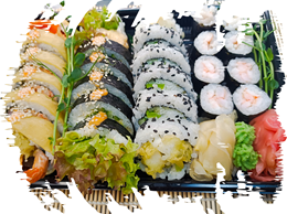 Zestaw sushi dla 2 osób: Pieczona Ryba z krewetką 2 - 26 szt.