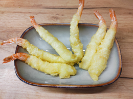 Krewetki w tempurze z sosem słodkie chili 6 szt. 