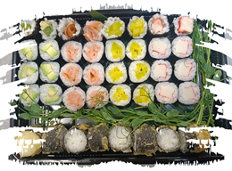 144. Zestaw sushi dla 3 osób lub więcej: Hosomaki 3 - 40 szt. 